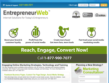 Tablet Screenshot of entrepreneurweb.com